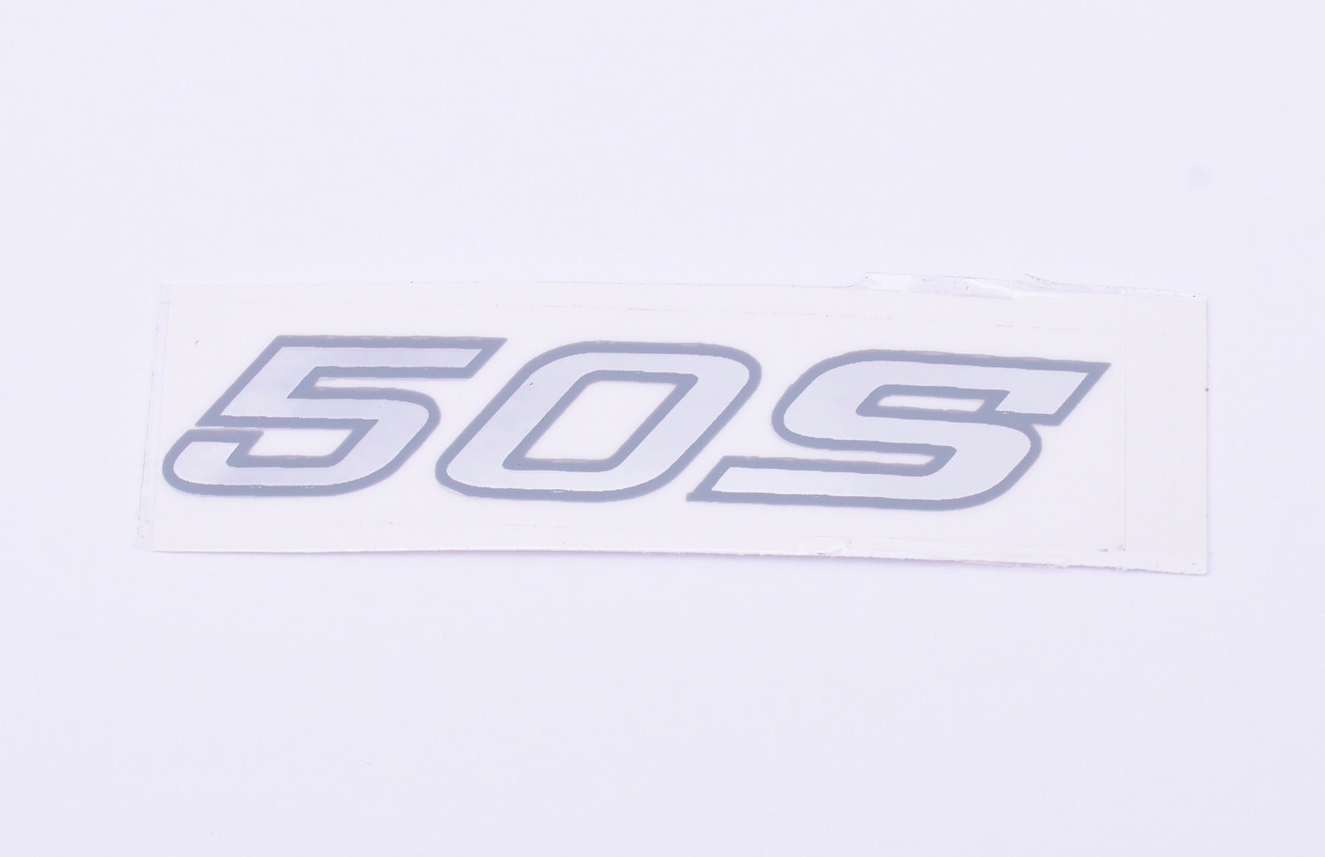 STICKER LOGO OEM ZILVER | SYM 50S