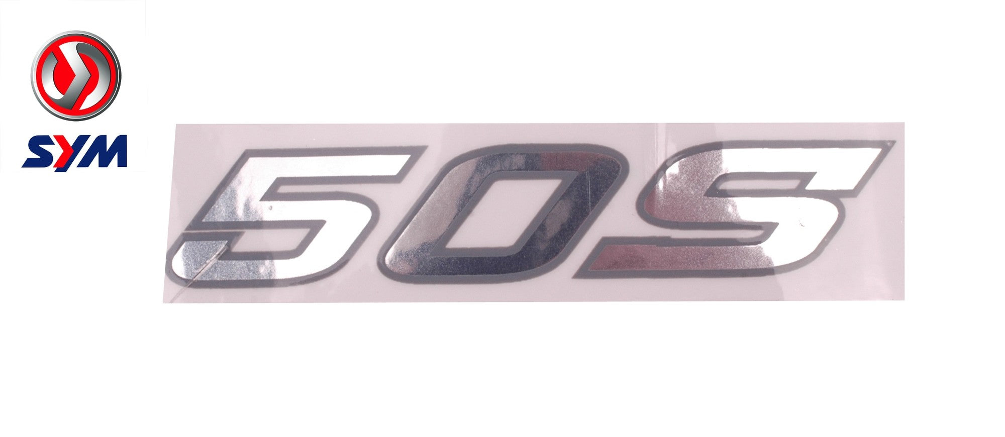 STICKER LOGO OEM | SYM 50S ZILVER