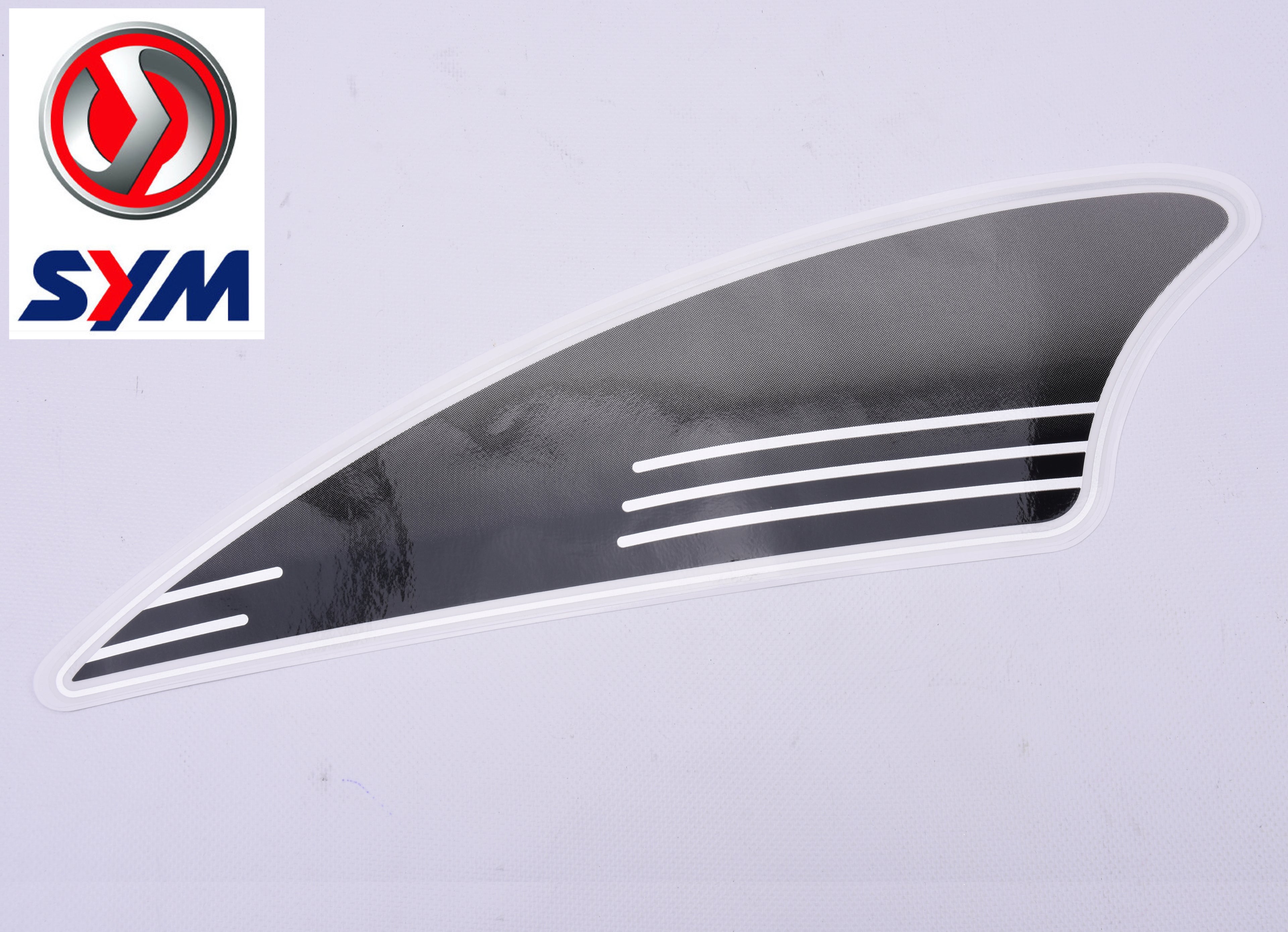 STICKER MOTORSCHERM RECHTS ZWART OEM | SYM CELLO - ALLO