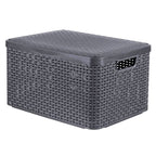 Curver style mand l met deksel antraciet