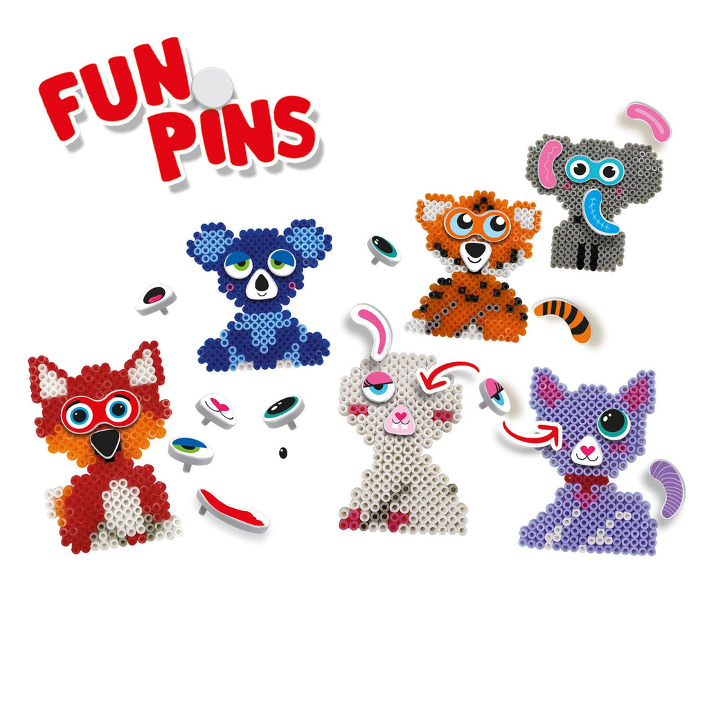 SES Creative Strijkkralen FunPins dieren