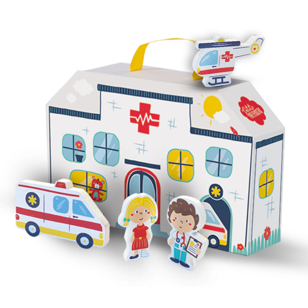 SES Petits Pretenders Ziekenhuis Speelkoffer Speelmat
