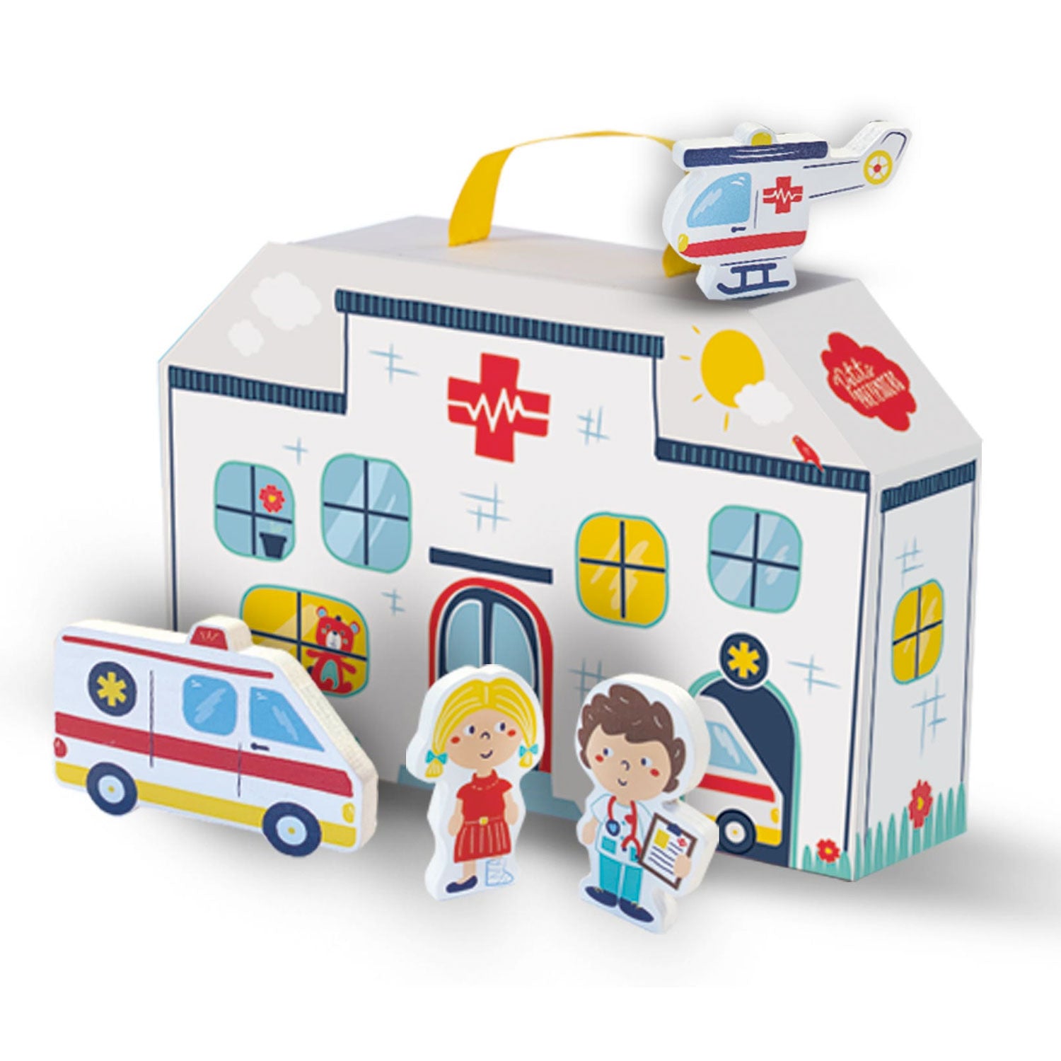 SES Petits Pretenders Ziekenhuis Speelkoffer Speelmat