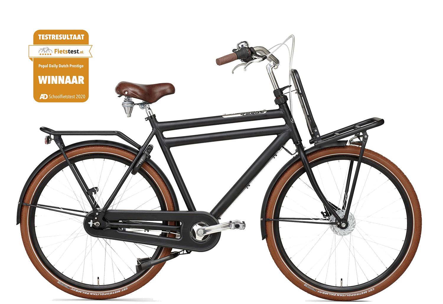 Popal | Herenfiets | Daily Dutch Prestige 28 | Aluminium | Matzwart