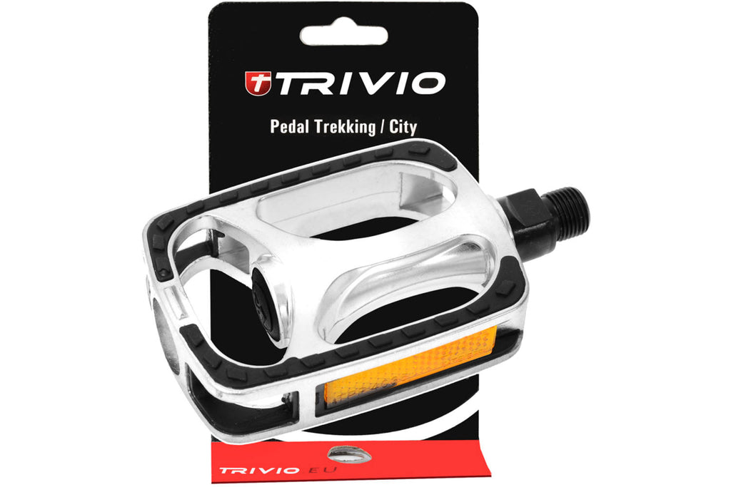 Trivio - trekking pedalen anti-slip zilver