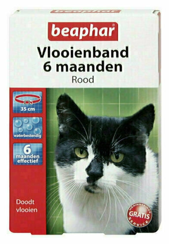 Beaphar Vlooienband kat rood