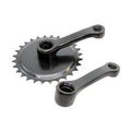 Kgs crankstel fausto 28t | 102mm | staal | zwart