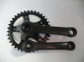Crankstel fausto 36t | 127mm | staal | zwart