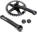Kgs crankstel fausto 36t | 127mm | staal | zwart