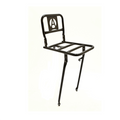 Transport voordrager 28'' Avalon 30x21cm staal met kroonbout montage. Zwart