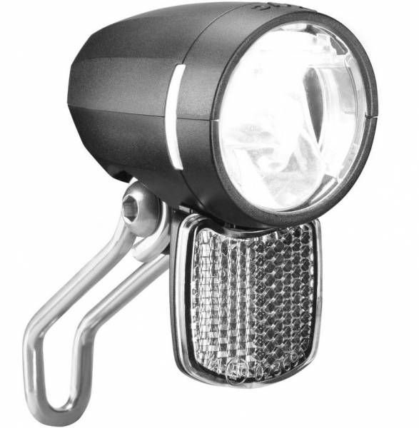 koplamp busch und müller lumotec myc t senso plus met sensor en standlicht voor naafdynamo - 50 lux