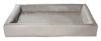 Bia bed kunstleer hoes hondenmand taupe