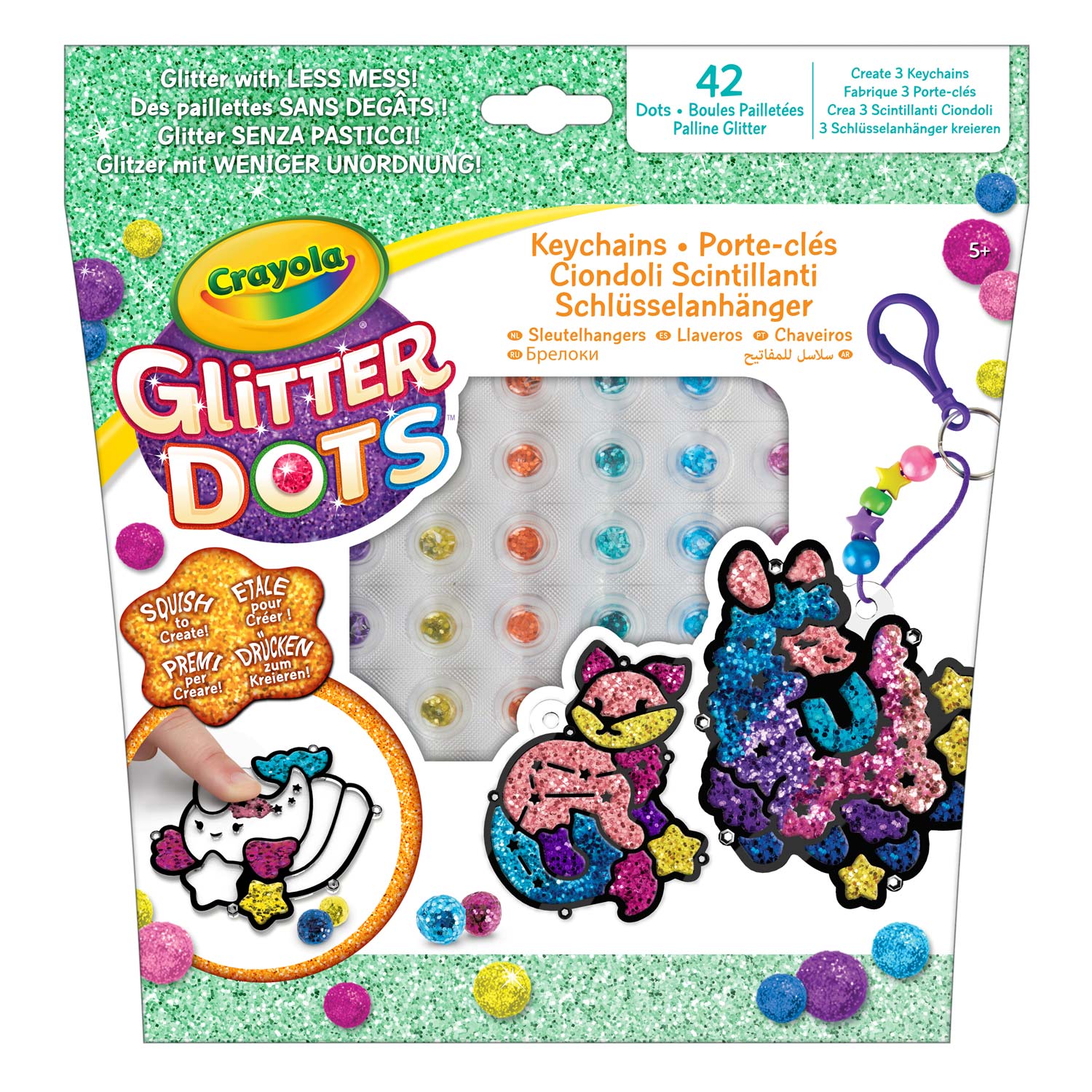 Crayola - Glitter Dots Sleutelhanger
