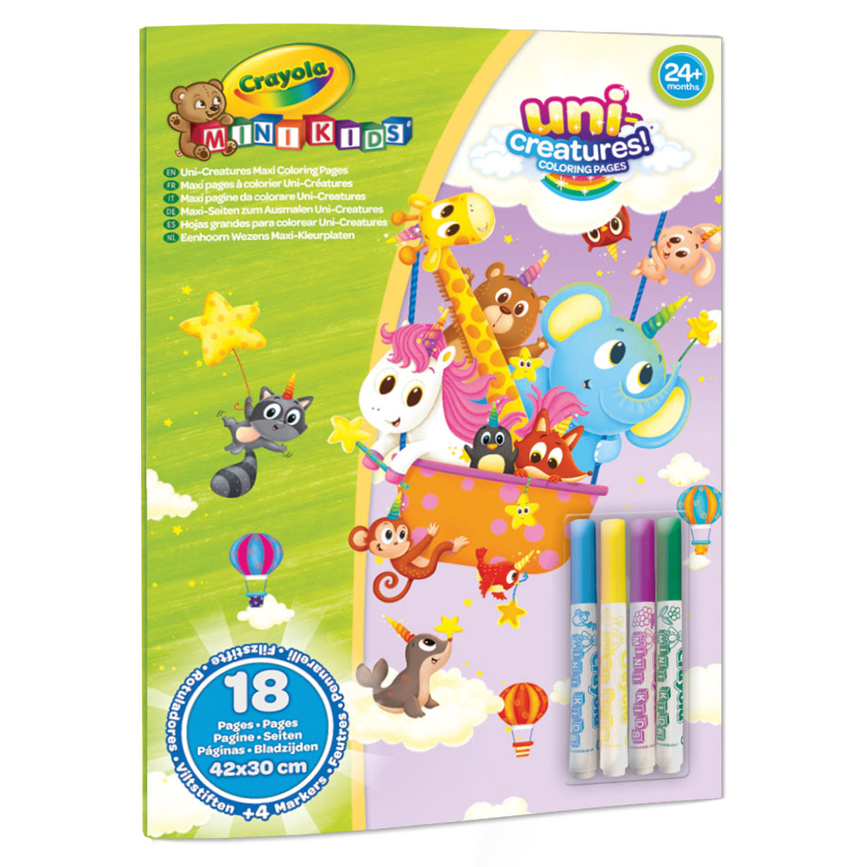 Crayola Mini Kleurplaten A3 incl. 4 stiften