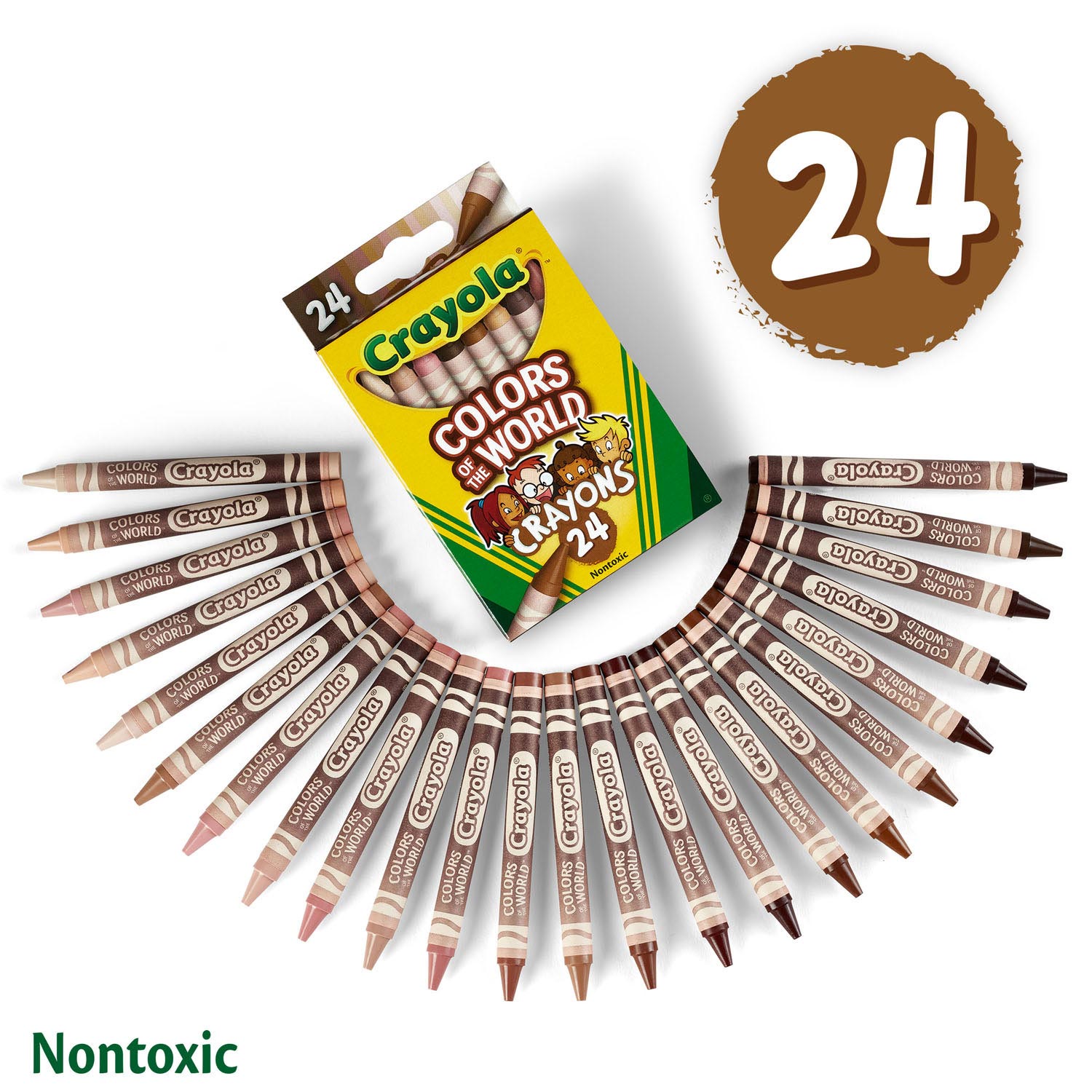 Crayola - Colors of the World Waskrijtjes 24 stuks