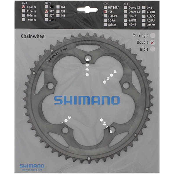 Kettingblad 52T Shimano 105 FC-5700 - zilver