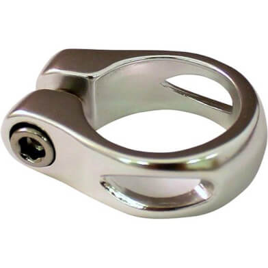 Union zadelpenklem 31.8mm sleuf zilver