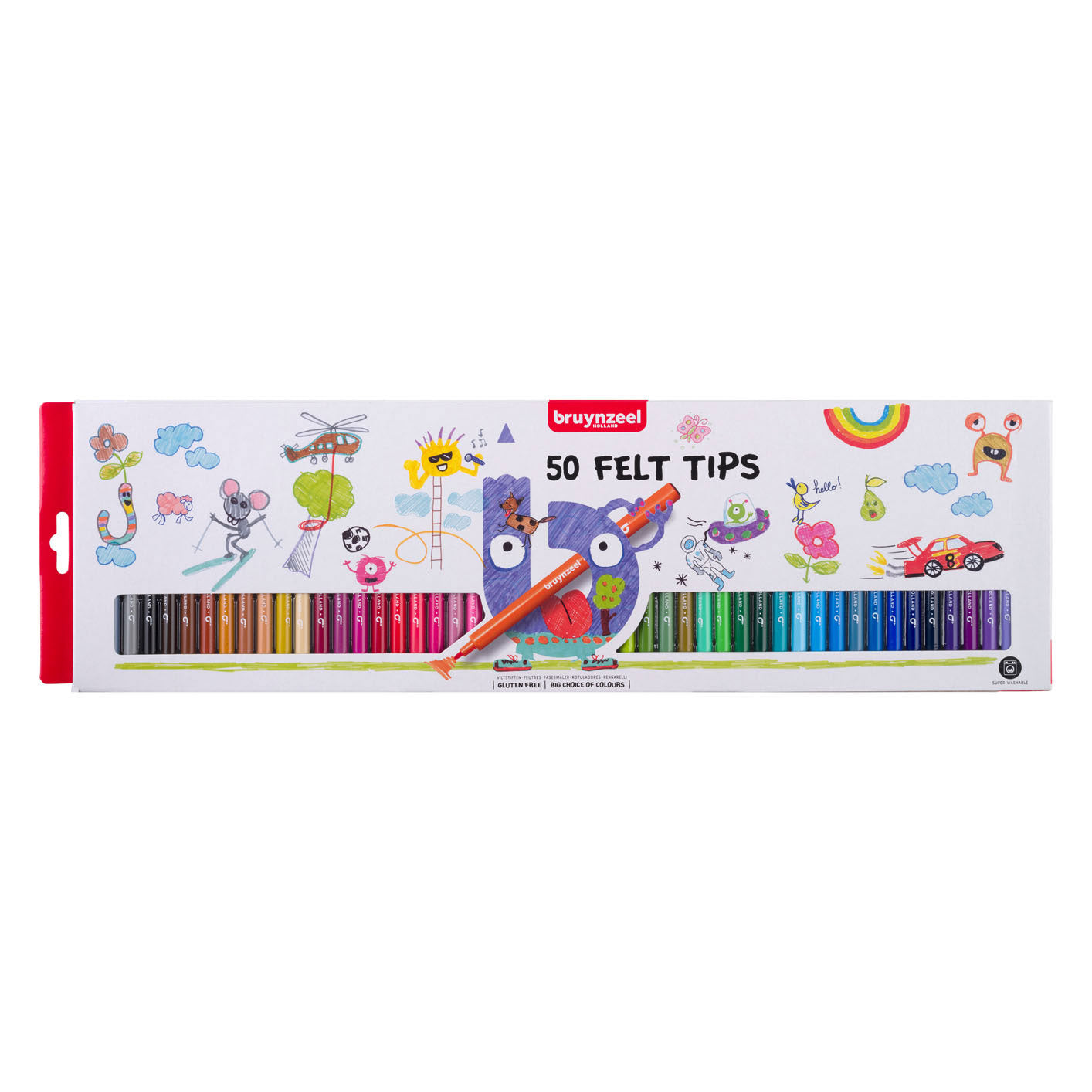 Bruynzeel Kids Viltstiften, 50st.