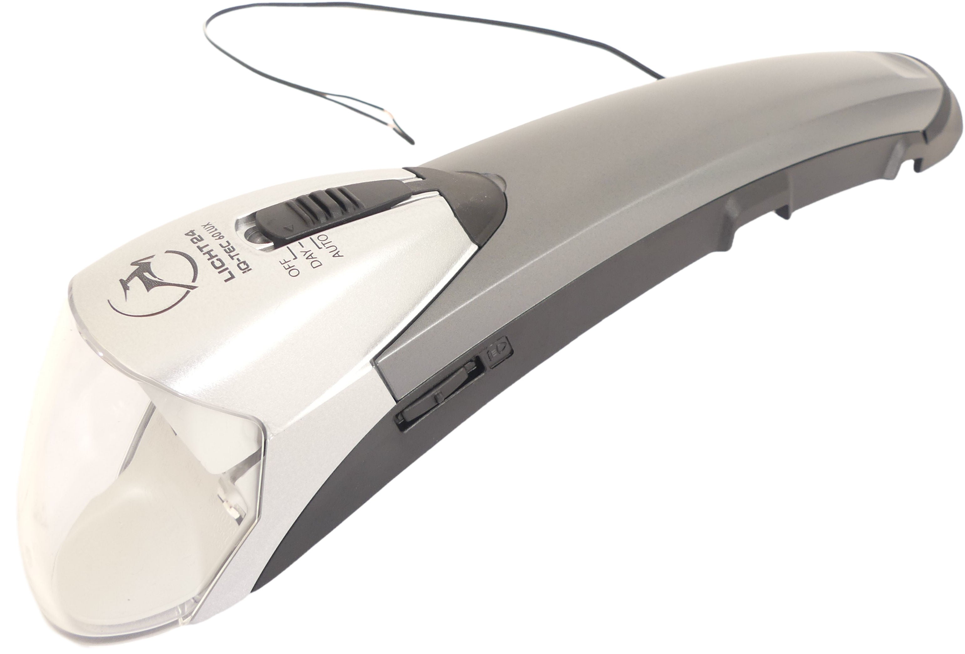 Koplamp Gazelle Fendervision met met daglichtsensor voor naafdynamo - zwart/zilver