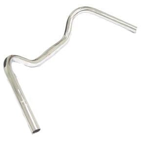 Ergotec stuurbocht 22.2/25.4ø 28 inch stadsfiets 550mm staal zilver