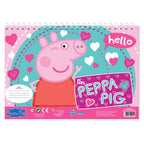 Peppa Pig Kleurplaten met Stencil en Stickervel