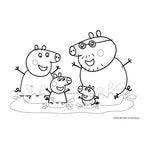 Peppa Pig Kleurplaten met Stencil en Stickervel