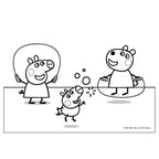 Peppa Pig Kleurplaten met Stencil en Stickervel