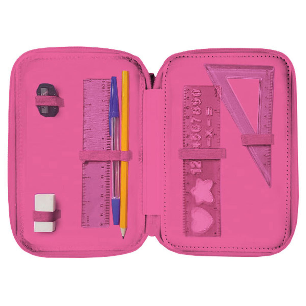Gevuld Etui Vlinder Roze 3D