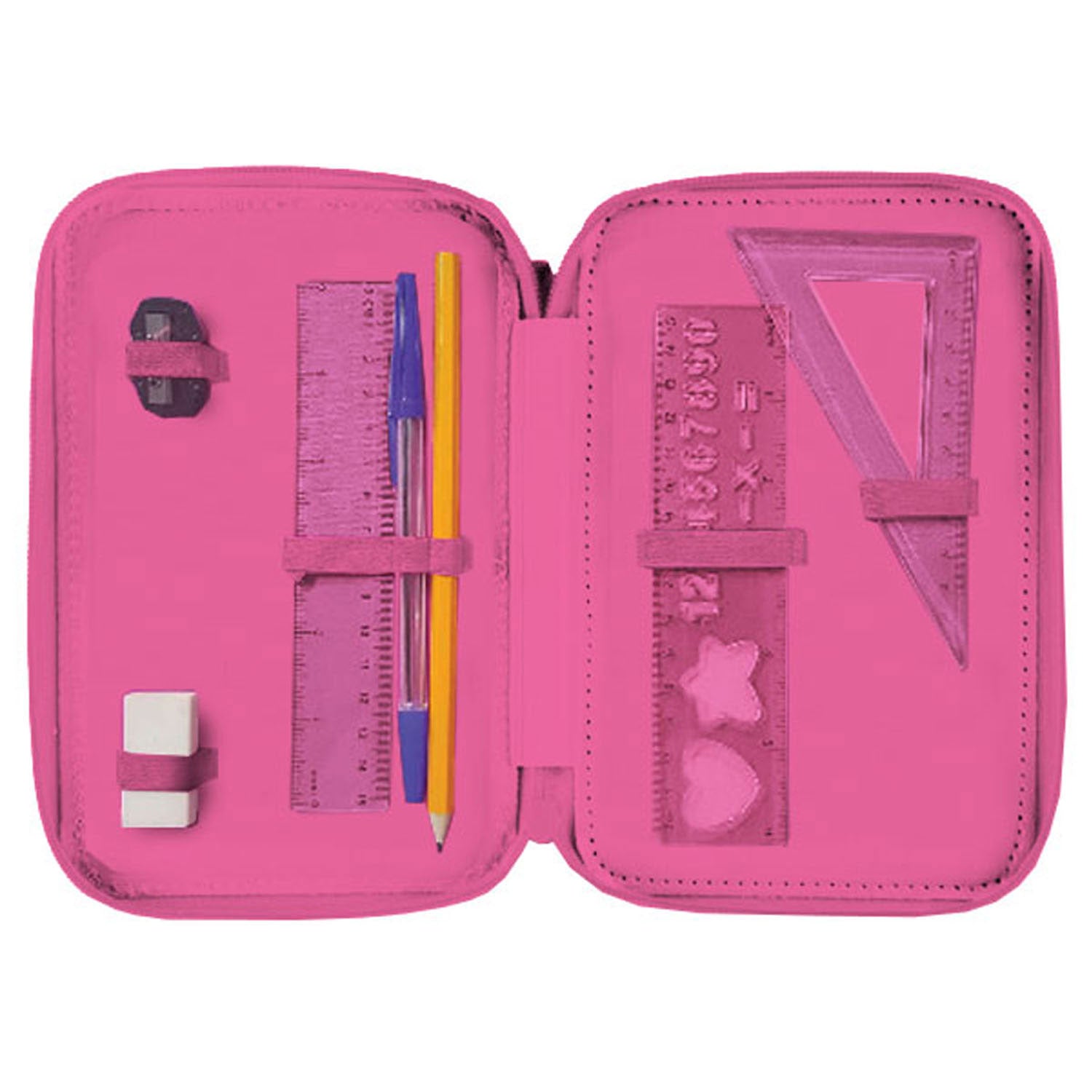 Gevuld Etui Vlinder Roze 3D