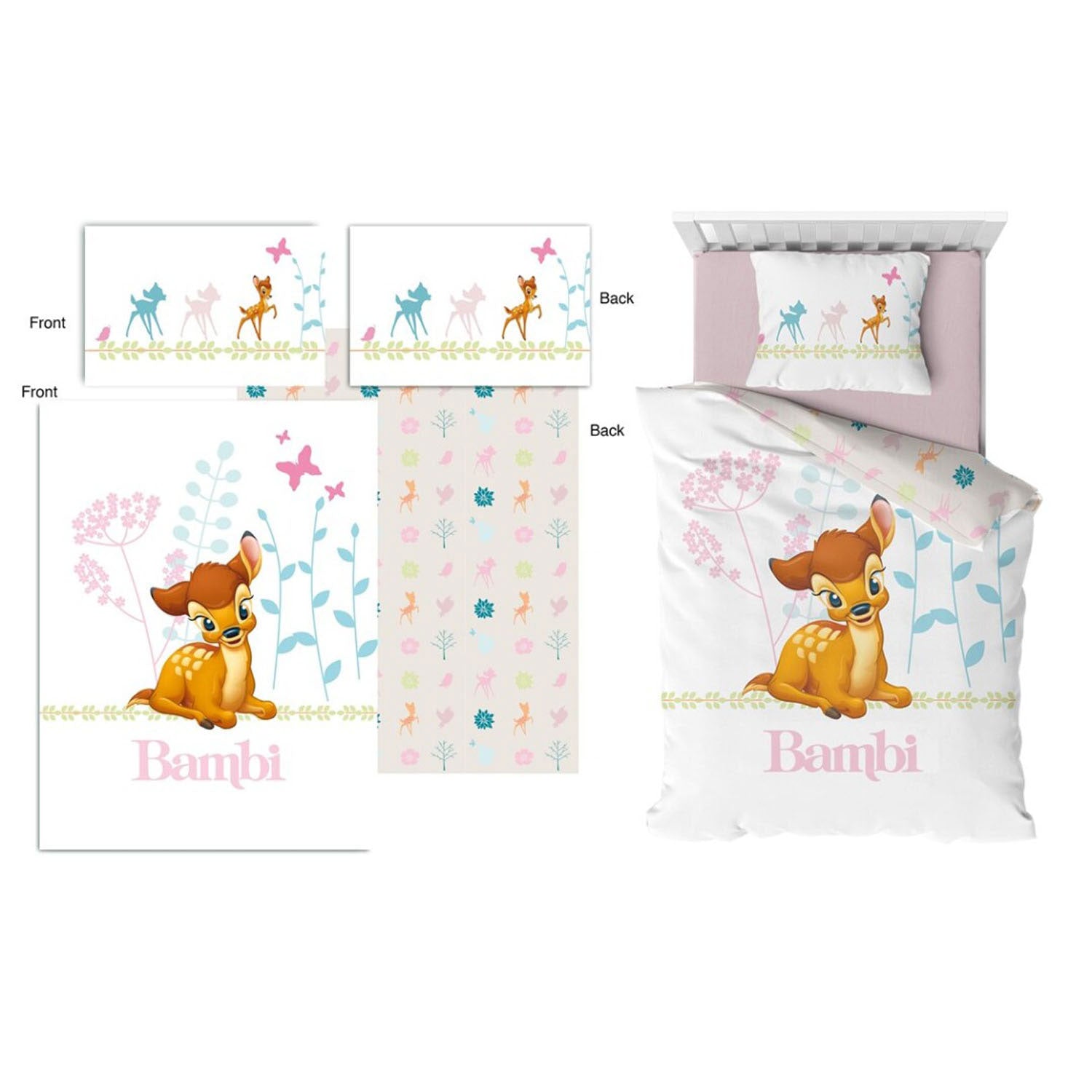 Disney Dekbedovertrek Bambi, 100x135cm