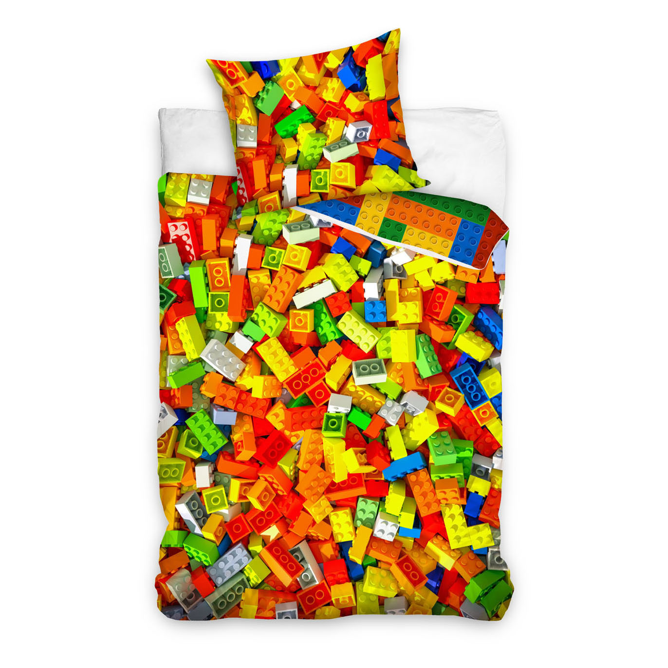 Lego Duplo Duplo Dekbedovertrek Bricks Katoen, 140x200cm