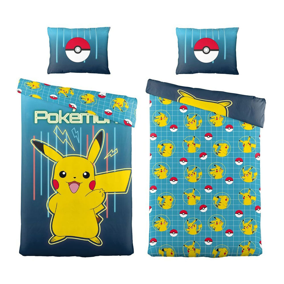 Pokémon Pokemon Pikachu Dekbedovertrek, 140x200cm
