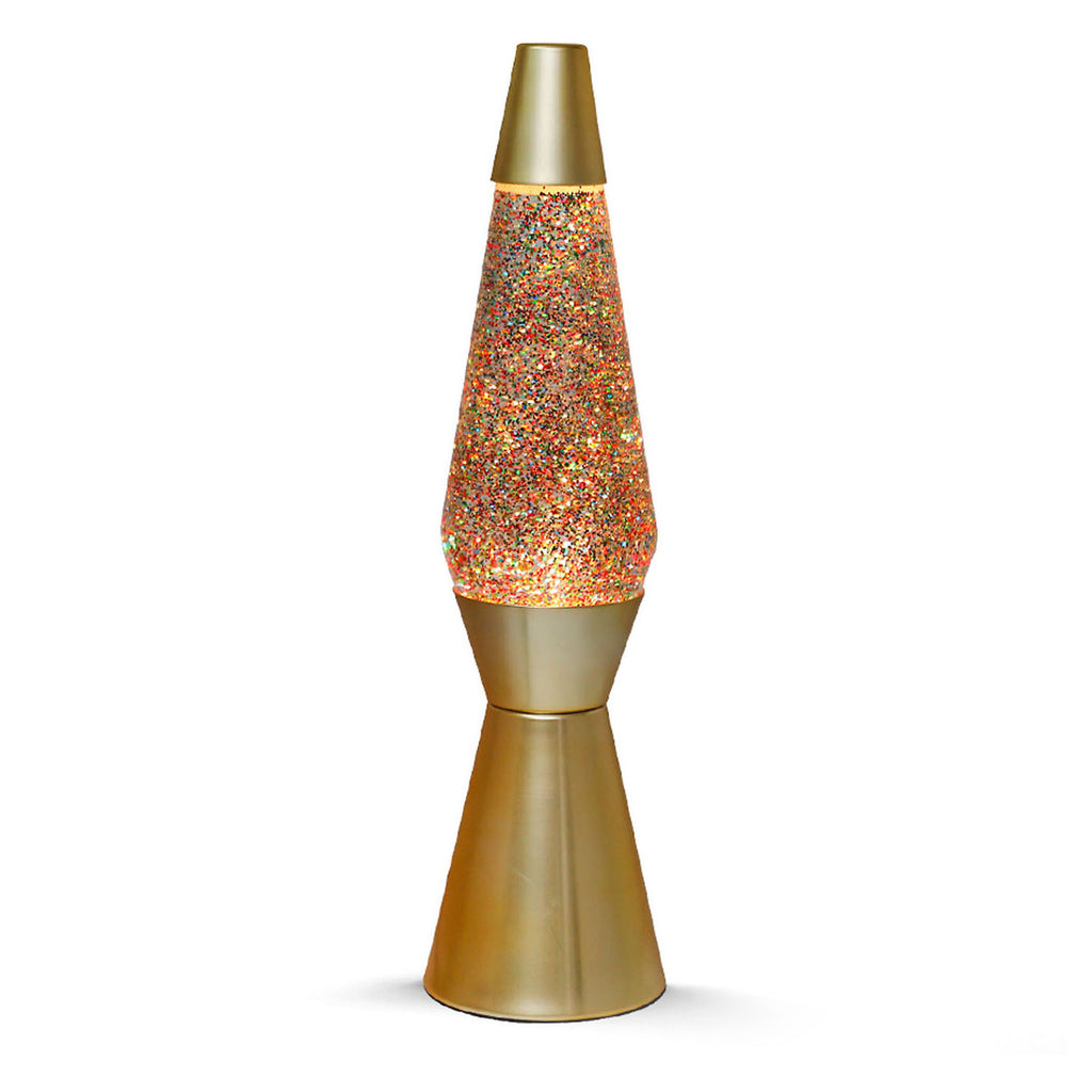 Lavalamp Gold Glitter, 40cm