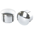 Velox stuurdoppen chroom 2 stuks blister