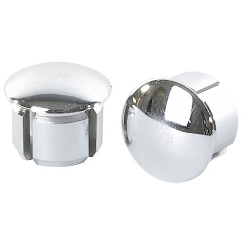 Velox stuurdoppen chroom 2 stuks blister