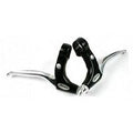 Saccon stel remgrepen v gripshift l+r zwart alu