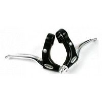 Saccon stel remgrepen v gripshift l+r zwart alu