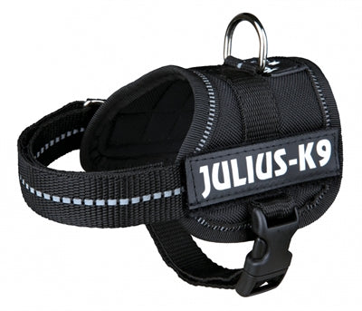 Julius k9 Power-harnas / tuig voor labels zwart