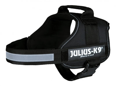 Julius k9 Power-harnas / tuig voor labels zwart