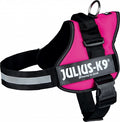 Julius k9 Power-harnas / tuig voor labels fuchsia