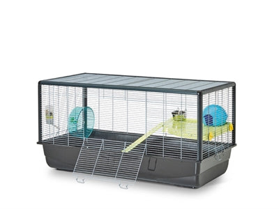 Savic Hamsterkooi plaza knock down grijs / zilver
