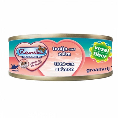 Renske Vers vlees maaltijd kat verse tonijn met zalm vezels