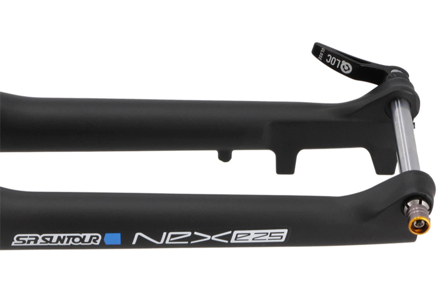 Srsuntour sr suntour - vork nex-e25 ds 700c 63mm tapered 15mm mat zwart