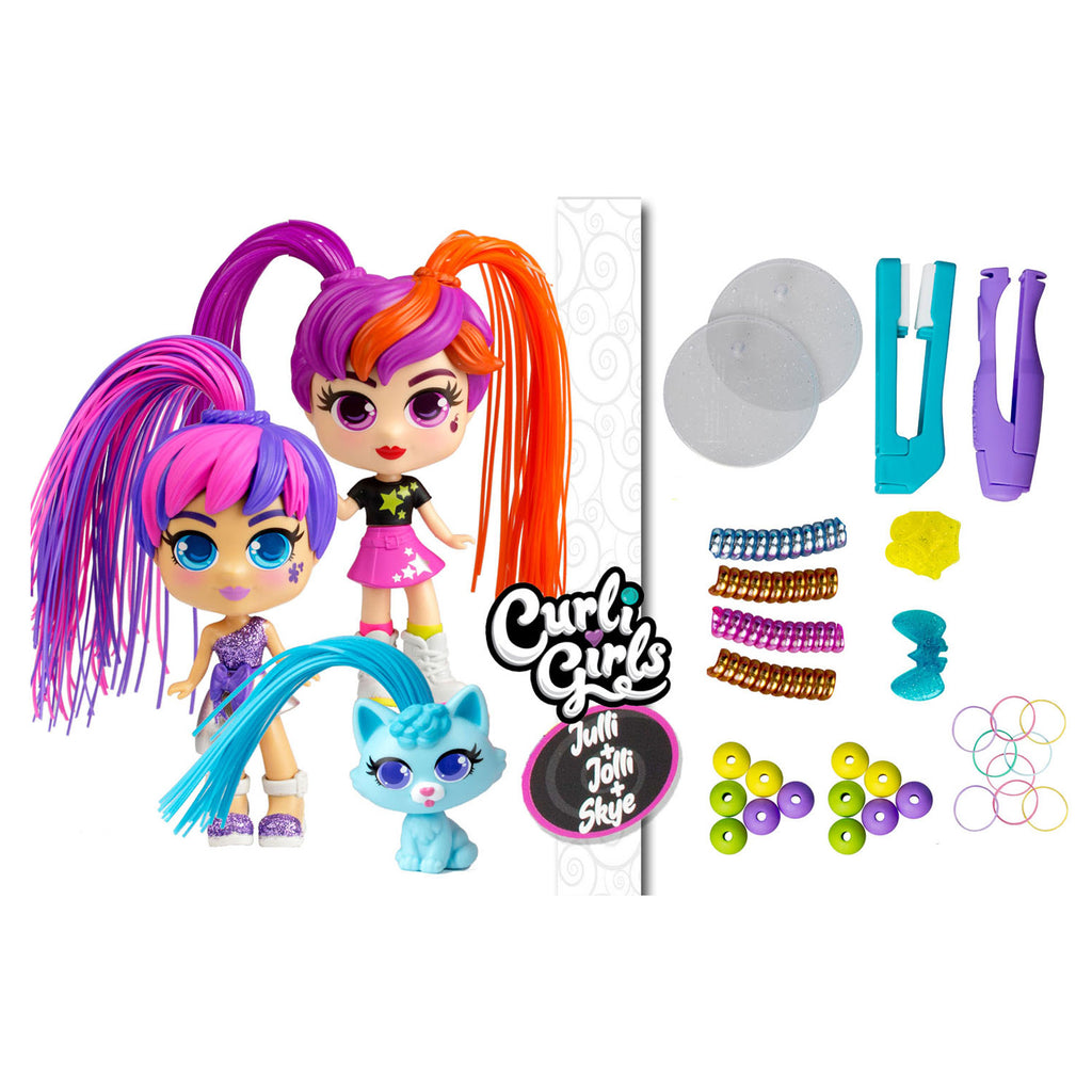 Silverlit Curli Girls Twin Set Julli, Jolli & katje Skye