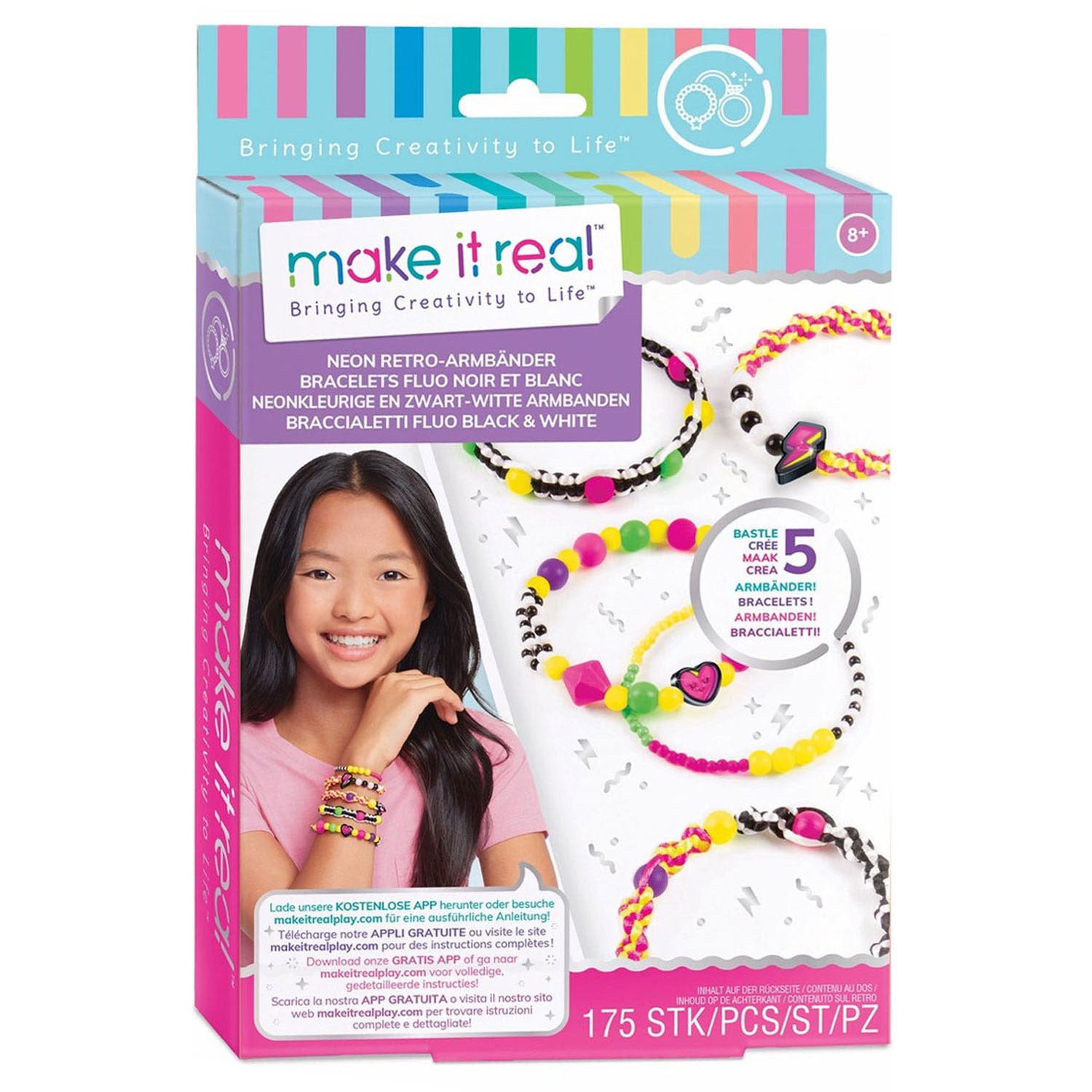 Spectron Make It Real Neonkleurige en Zwart-Wit Armbanden