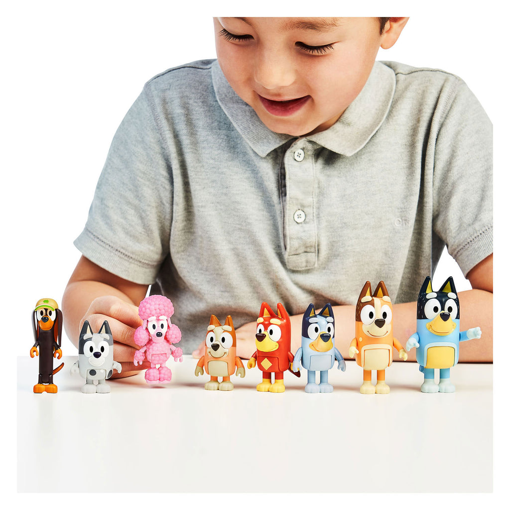 Moose Toys Bluey Speelfiguren Familie & Vrienden, 8st.