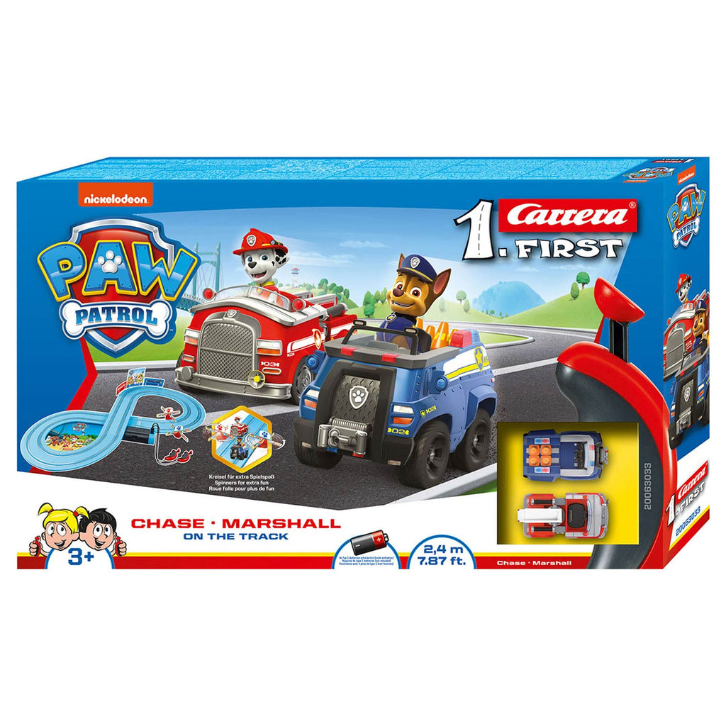 carrera first paw patrol racebaan + 2 auto's en 2 controllers 240 cm
