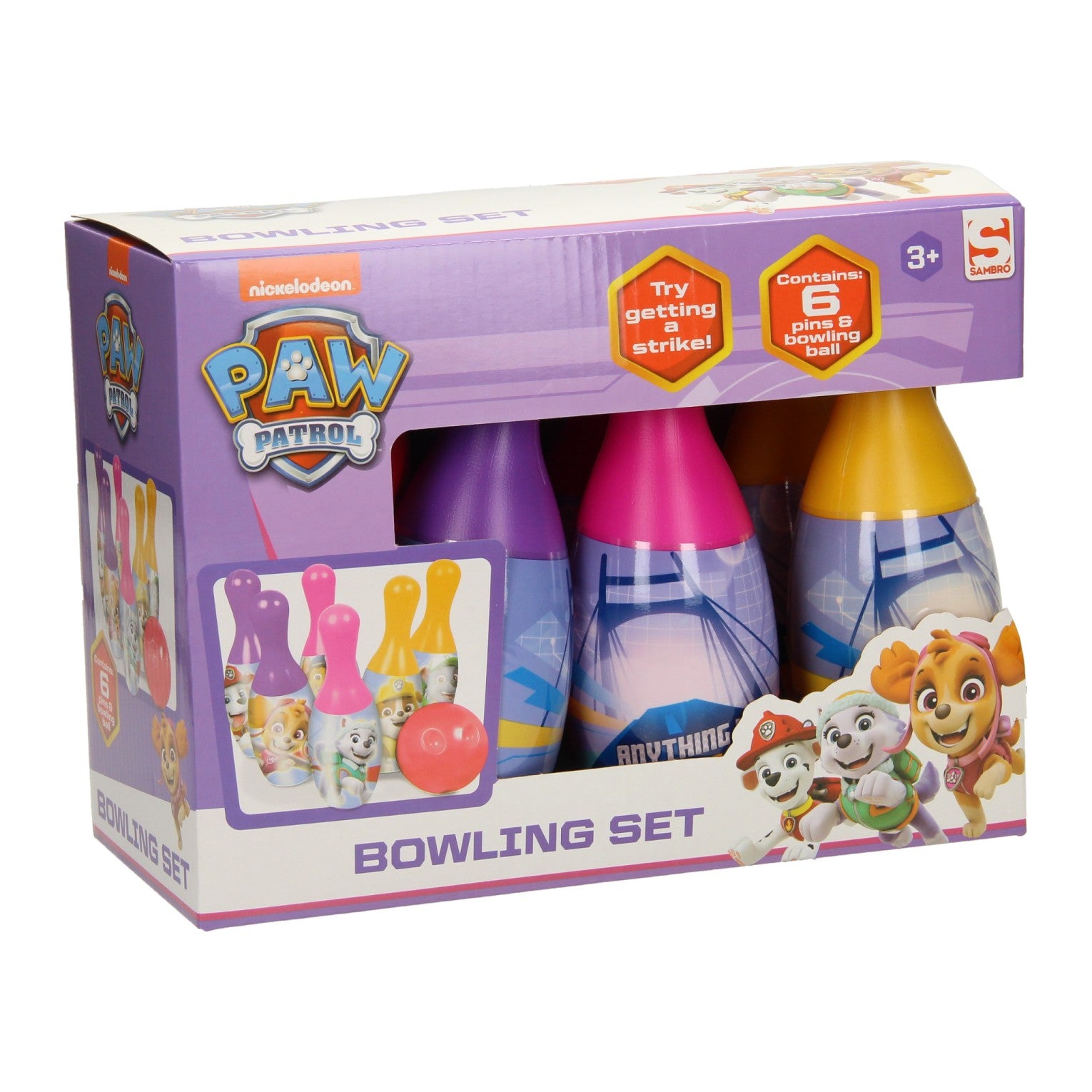 Sambro Bowlingset PAW Patrol, 7dlg.