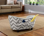 Enchanted pet Enchanted hondenmand sofa chevron grijs