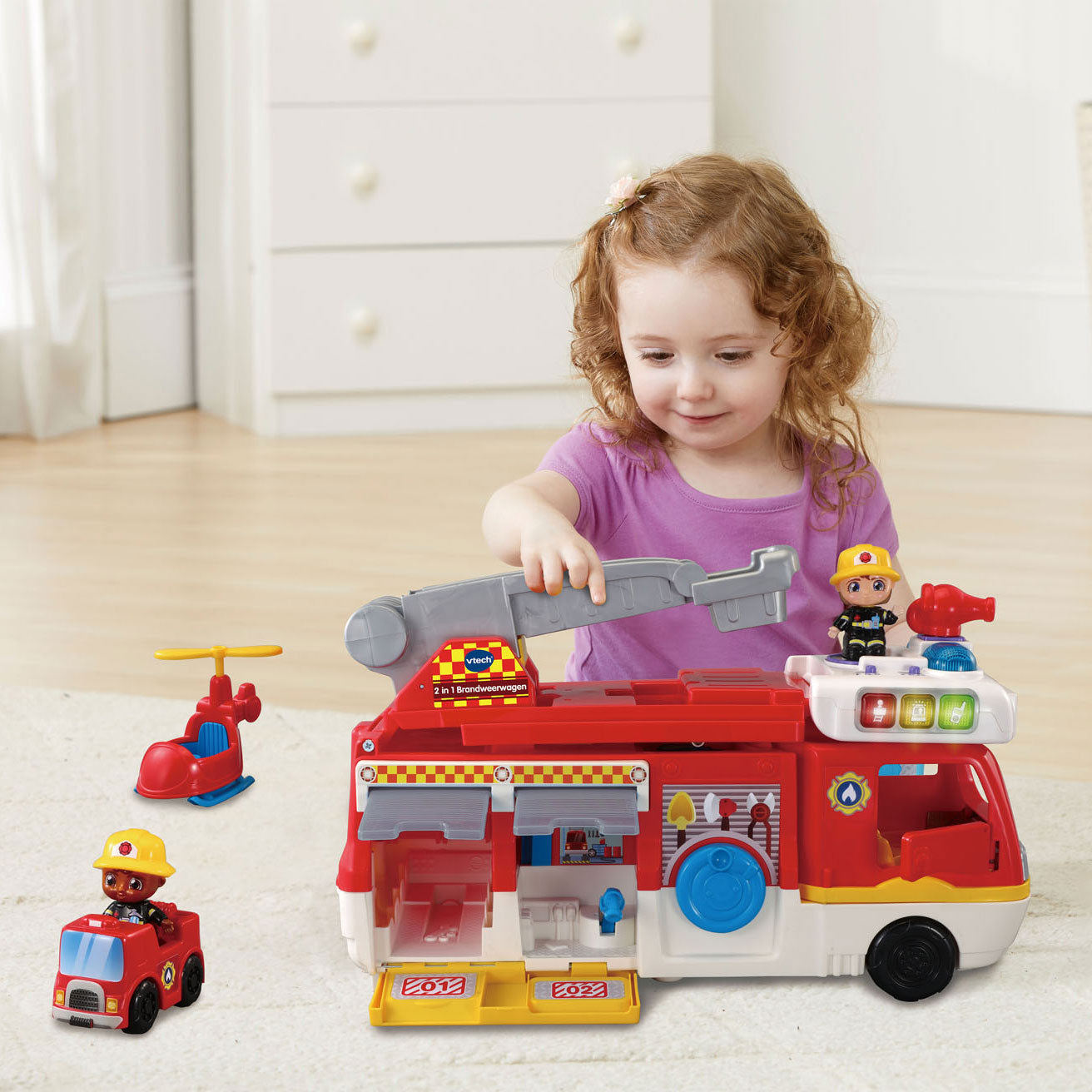 VTech Vrolijke Vriendjes Brandweerwagen 2in1